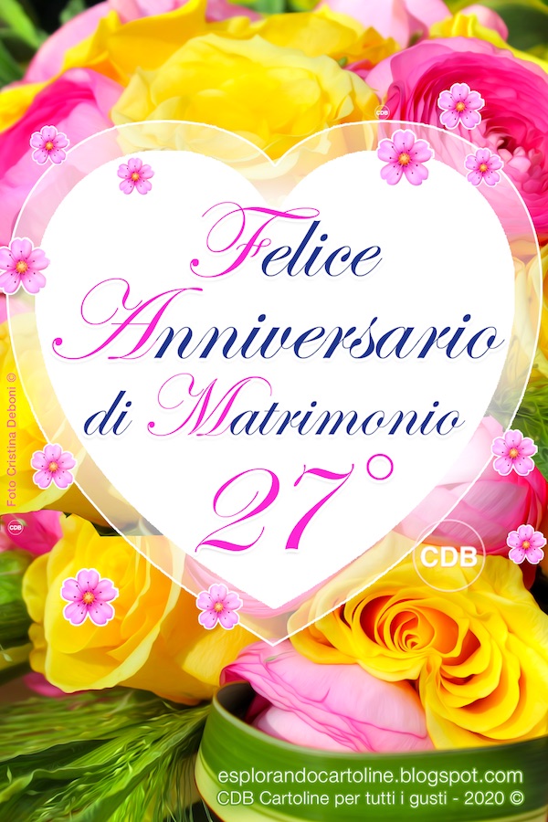 CDB Cartoline per tutti i gusti Cartolina 🌼🌸🌼🌸 FELICE ANNIVERSARIO di jpg (600x900)