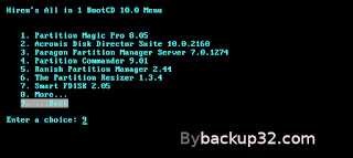 تحميل اسطوانة هيرن 10 - download hiren's bootcd 10.0 Partition Tools