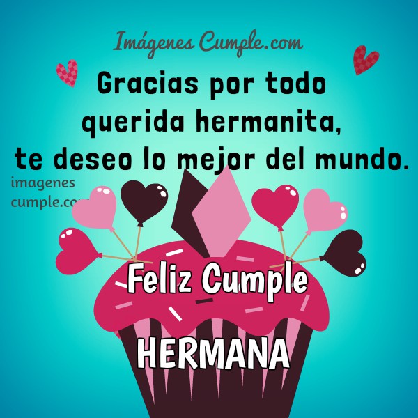 Frases de CumpleaÃ±os para una hermana muy especial con imÃ¡genes | ImÃ