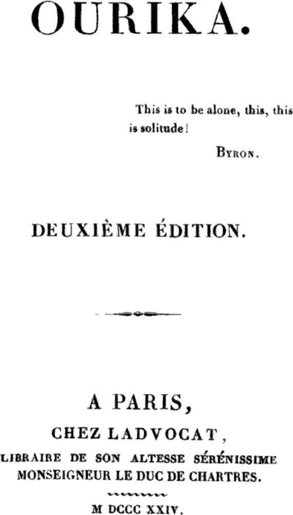 Dr Tony Shaw Claire de Duras Ourika (1823)