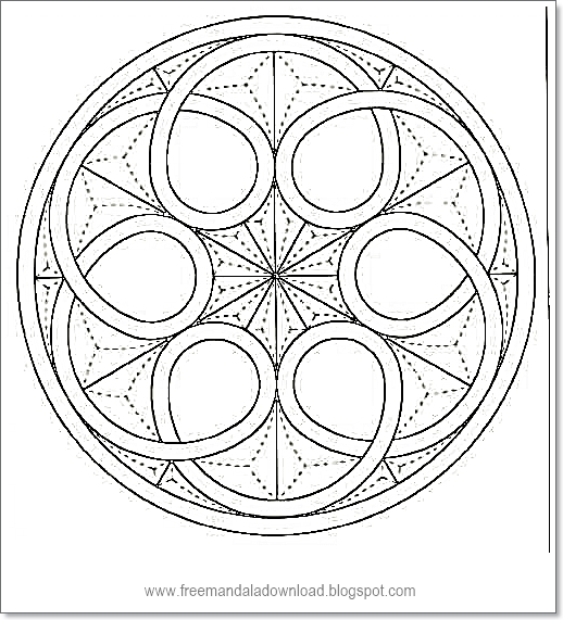 Blume des Lebens Mandala druckfähig Free Mandala