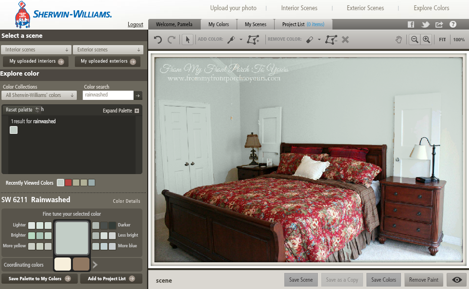 From My Front Porch To Yours Master Bedroom Makeover SHERWINWILLIAMS HARMONY® PAINT