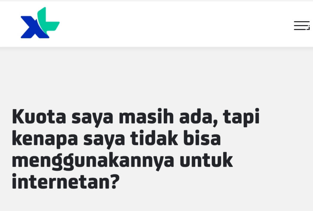 Cara Mengatasi Paket Axis Tidak Bisa Digunakan