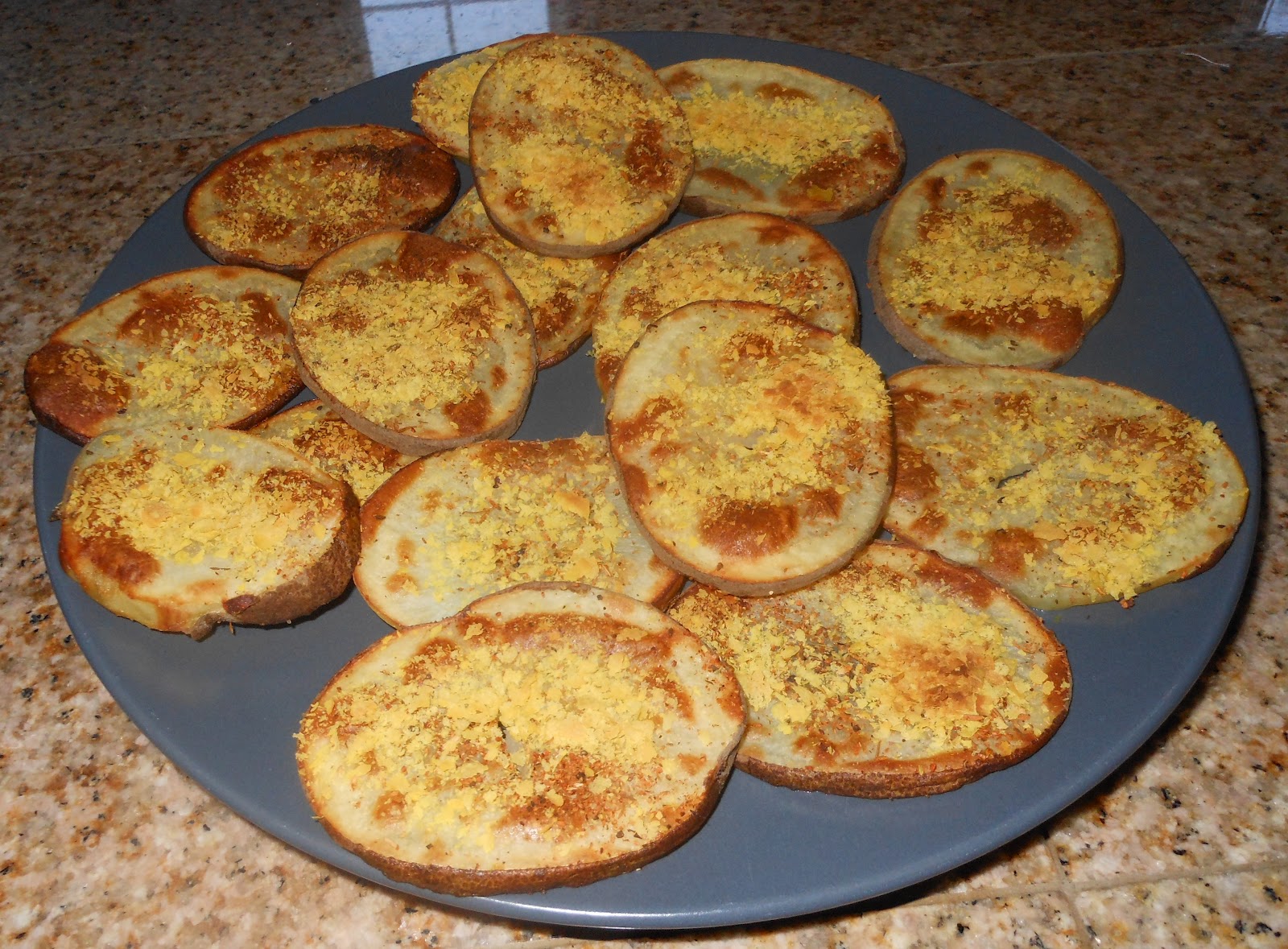 Follow on Instagram iluvgoobie Baked potato chips with nutritional yeast
