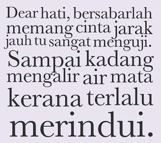 Kata Kata Mutiara Cinta Jarak Jauh Menyentuh Hati