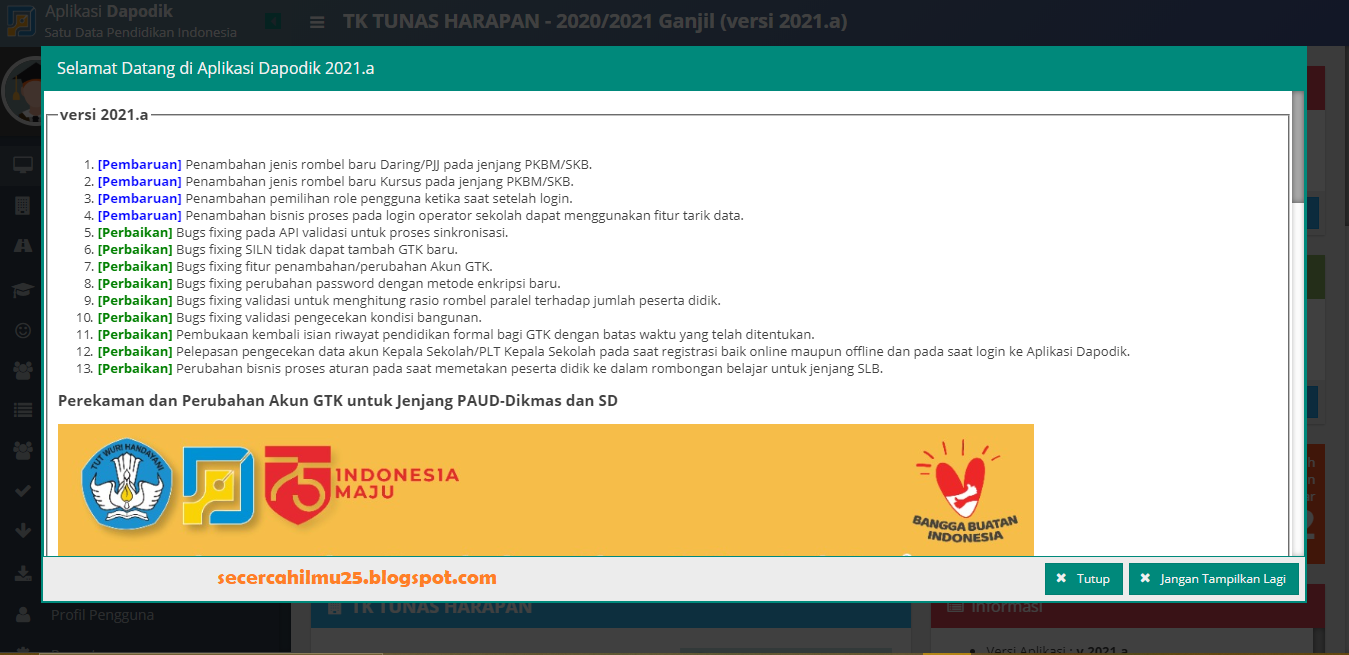 Cara Download Dan Update Aplikasi Dapodik Versi 2021 Ke Versi 2021 A Secercah Ilmu