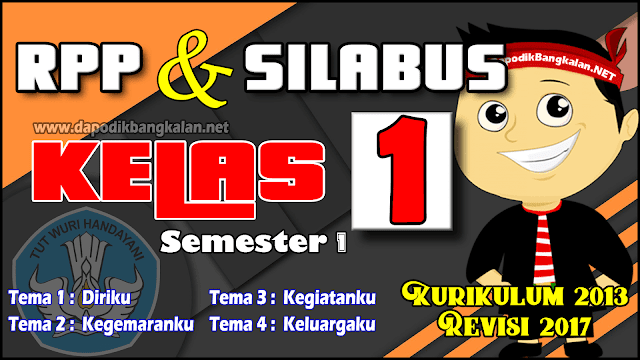 RPP Silabus Kelas 1 K13 Revisi 2017 Semester 1