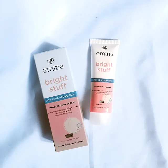 Manfaat Emina Bright Stuff For Acne Prone Skin Moisturizing Cream