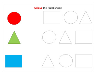 Shapes - Worksheet for toddlers | Worksheets on Shapes - Worksheet4all