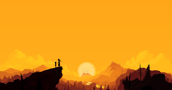 Rick and Morty phone wallpaper oled