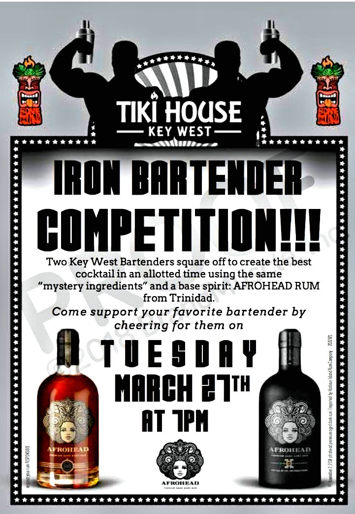 Bahama Bob's Rumstyles Iron Bartender Competition at the Tiki House in