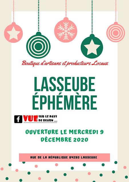 Noel 2020 boutique Ephémère de Lasseube