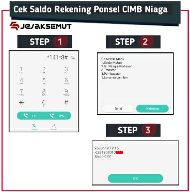 cara cek saldo rekening ponsel cimb niaga