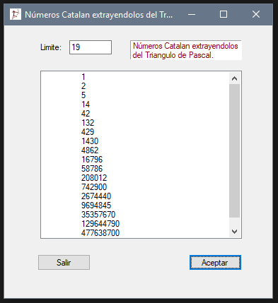 Aprendiendo C#, Python, C++, A.I, BASIC...: Números Catalán del ...