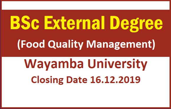 BSc External Degree (Food Quality Management) - Wayamba University