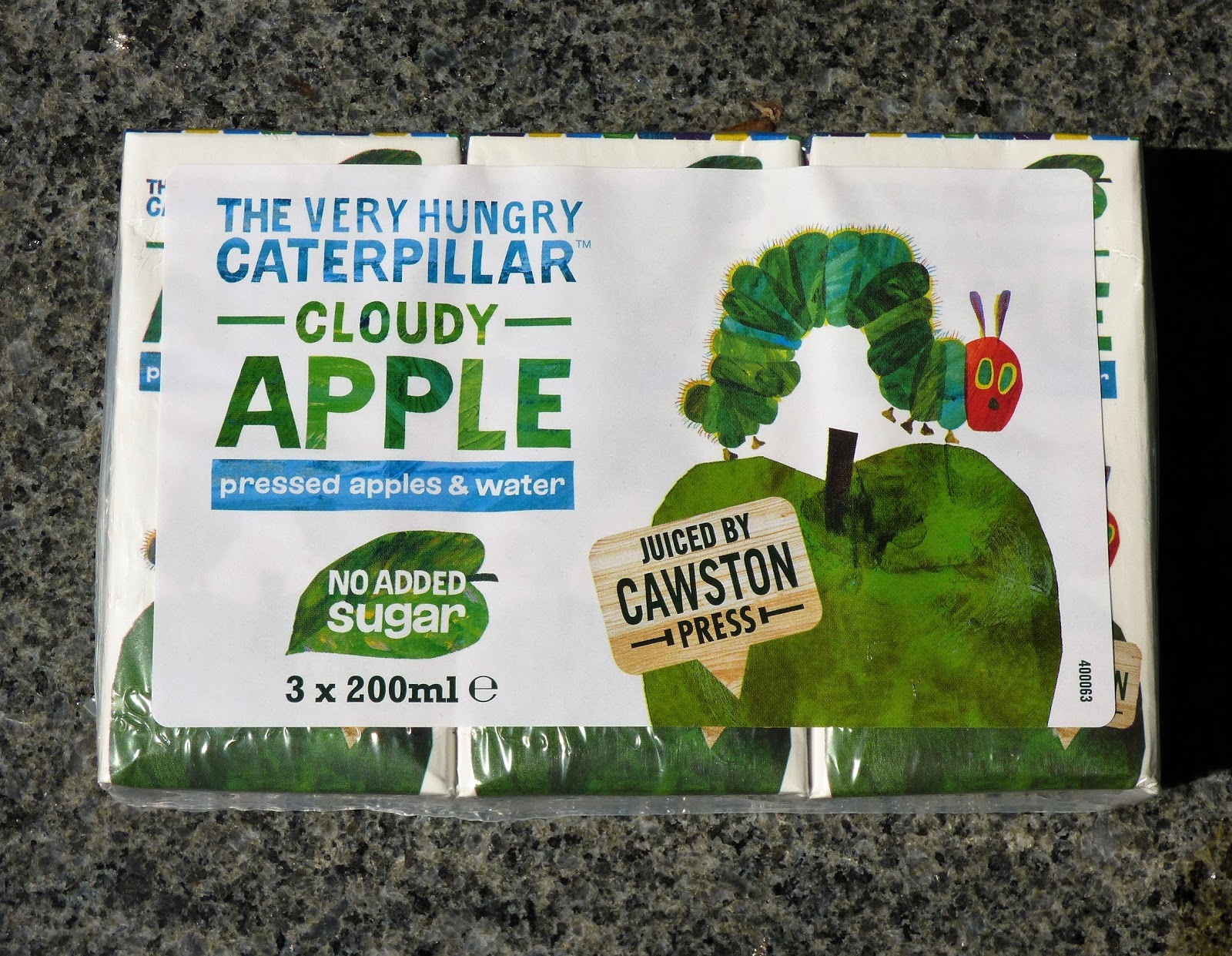 Chez Maximka Cawston Press The Very Hungry Caterpillar Cloudy Apple juice