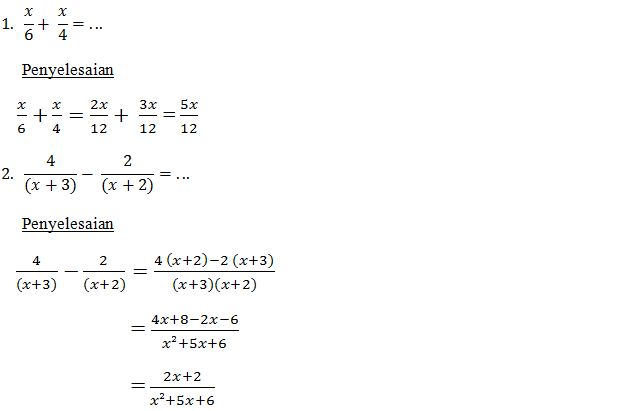 Contoh Soal Aljabar
