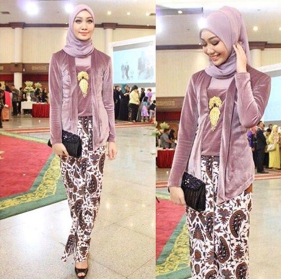 25 model kebaya kutu baru berhijab untuk wanita muslimah 