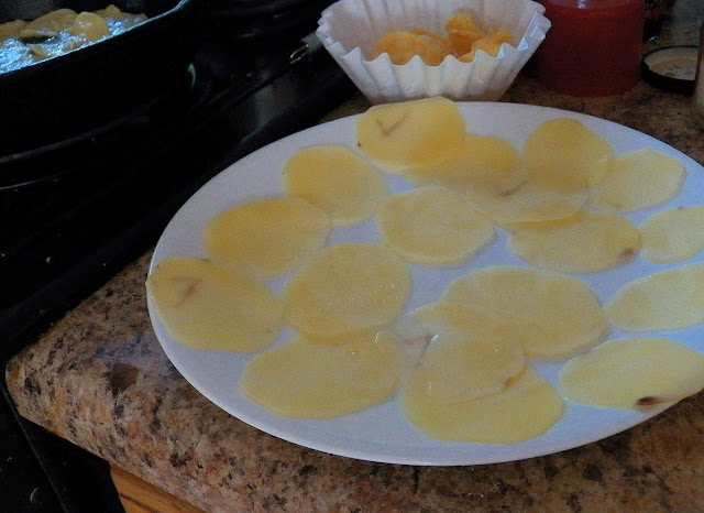 Home made potato chips