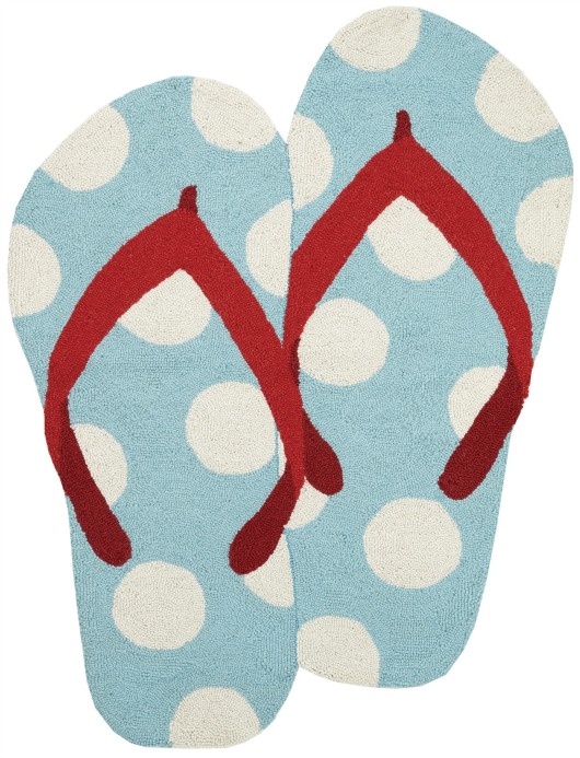 Flip Flop Shaped Rug Beach Home Decor Design Lifestyle Ideas Flip Flop Shaped Rug