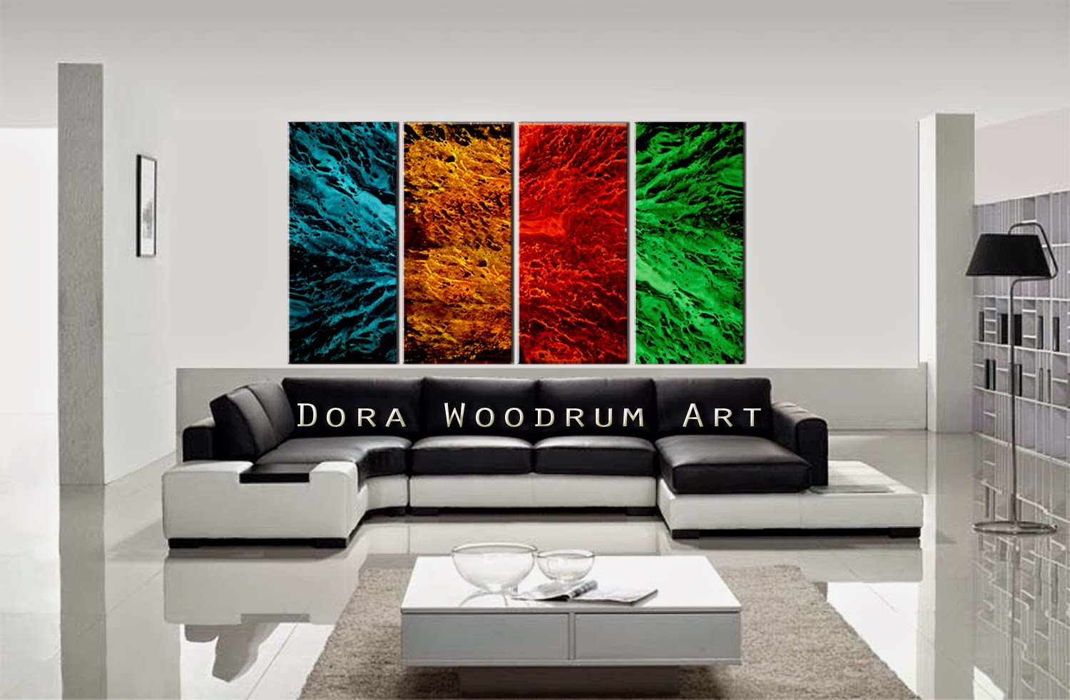 Abstract Painting "Balanced" by Dora Woodrum