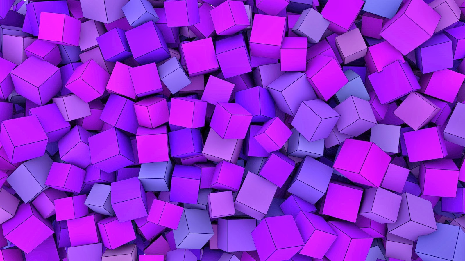 Fondo de Pantalla Abstracto Cubos morados - imagenes abstractas,fondos