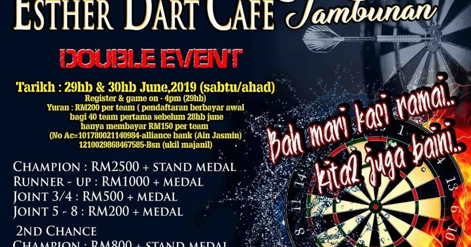 All About Darts ESTHER DART CAFE TAMBUNAN DOUBLE EVENT