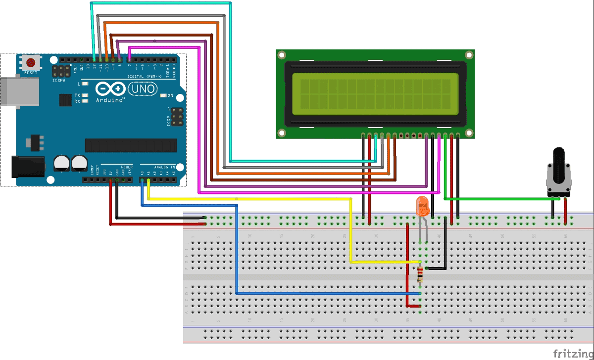 Arduino based Digital Ammeter Dijital Elektronik Arduino Devre