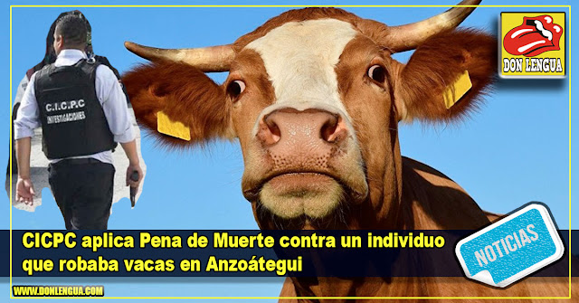 CICPC aplica Pena de Muerte contra un individuo que robaba vacas en Anzoátegui