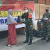 Sinergitas Babinsa dan Bhabinkamtibmas Distribusikan Sembako Bagi Warga Kurang Mampu