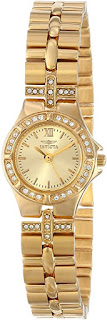 Invicta Women's Wildflower 21.5mm Crystal Accented Gold Tone Stainless Steel Quartz Watch