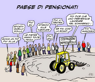 Le vignette di FEI: Paese di pensionati
