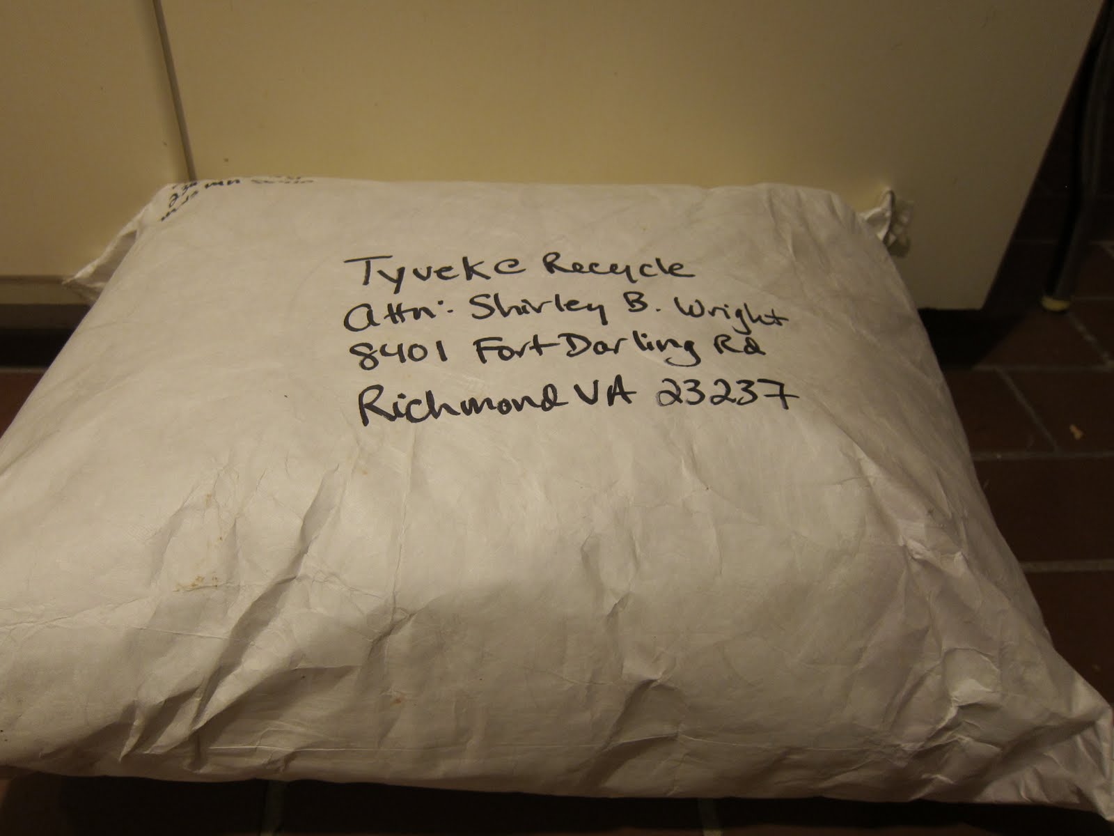 the trashbasher Tyvek envelope recycling