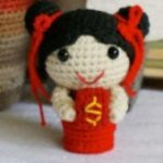 patron gratis kokeshi amigurumi | free amigurumi pattern kokeshi