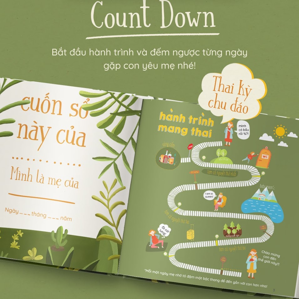 [A116] Sách tô màu cho Bà Bầu: Dear Baby - Mẹ Bầu Zui