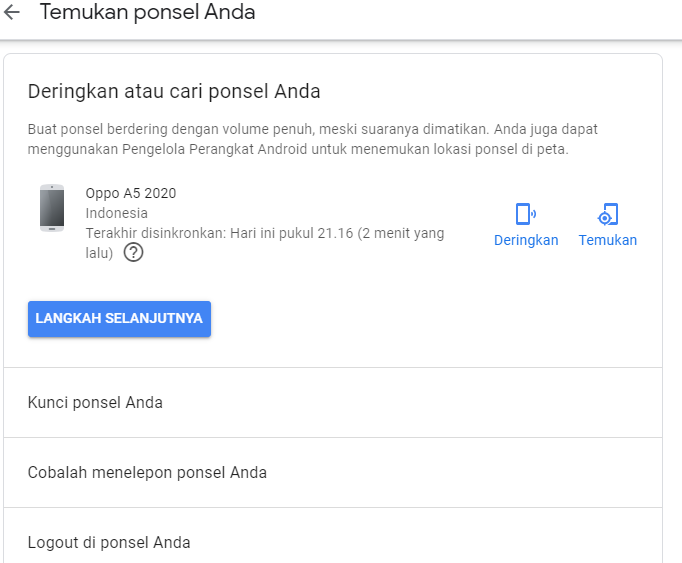 Cara Melacak Hp Hilang Lewat Email Dketik