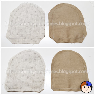 Monedero de tela con boquilla paso 3