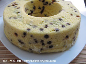 Resep Cake Kukus Tape Singkong & Chocolate Chips JTT