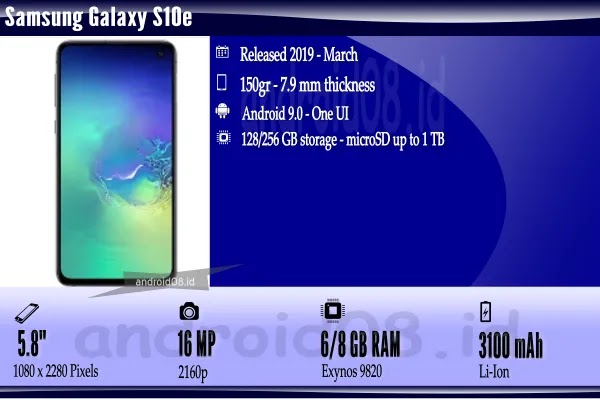 Spesifikasi Samsung Galaxy S10e