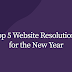 Top 5 Website Resolutions for the New Year