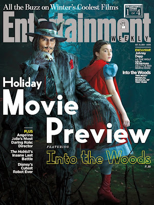Into the Woods Entertainment Weekly Cover Johnny Depp Lilla Crawford