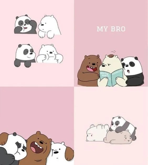 خلفيات الدببة الثلاثة كيوت hd