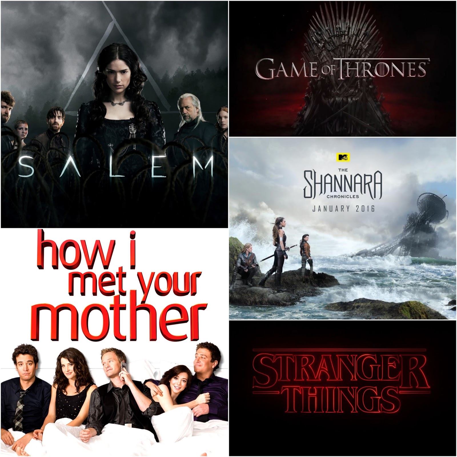 Bookish Utopia Top Ten Tuesday TVShows I'm Watching This Term