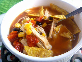 Chicken Tortilla Soup in the Instant Pot:  Bursting with Latin flavors, this healthy soup is one that you won't feel guilty about eating seconds!  - Slice of Southern