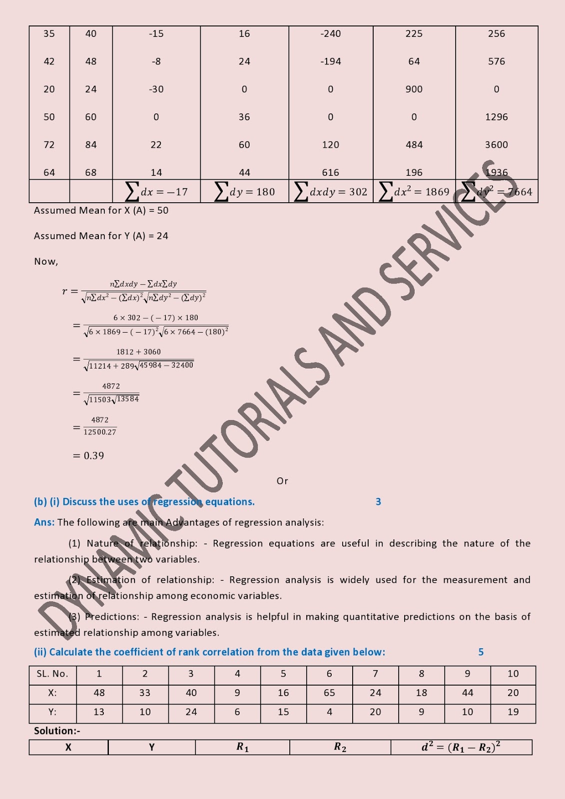 business statistics assignment questions and answers