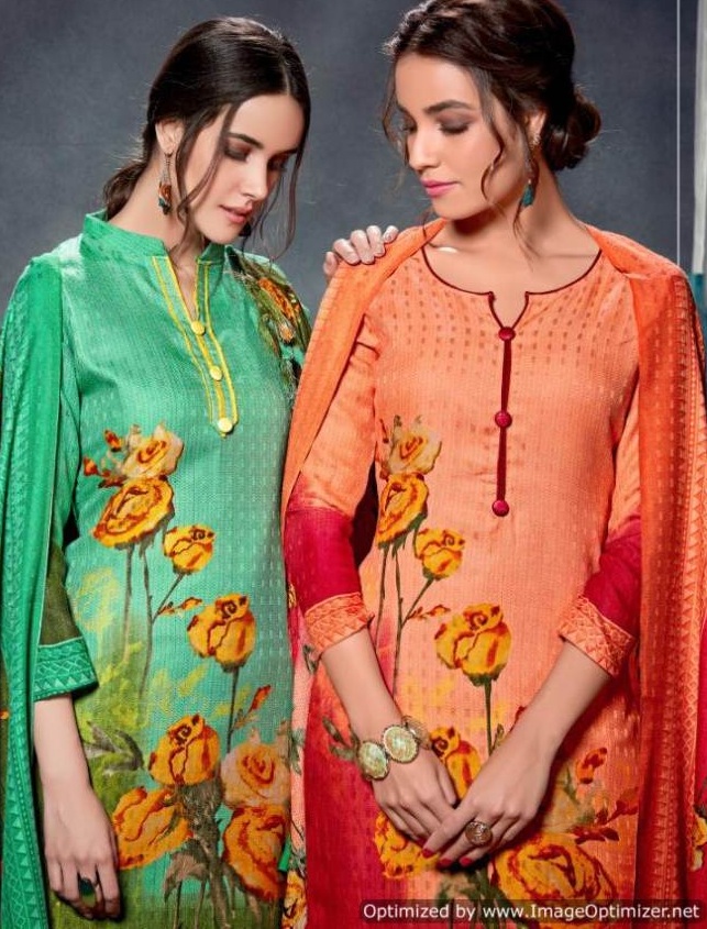 Radhika Sumyra Floral Pashmina Winter Suits Wholesale