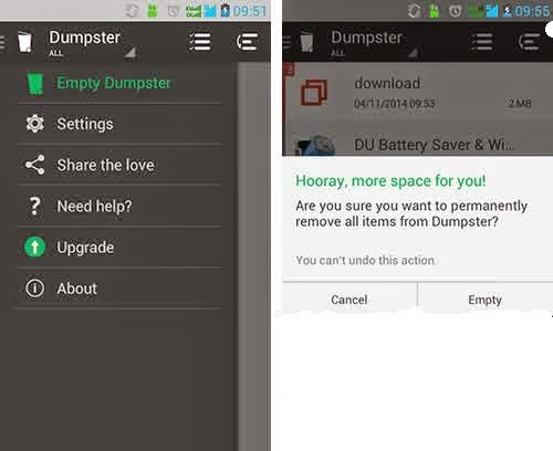 Cara Mudah Membuat Recycle Bin di Android