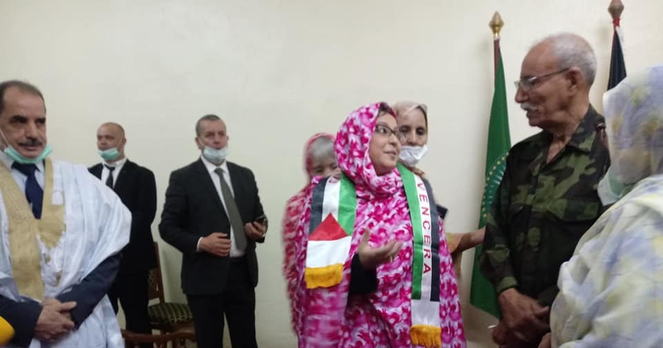 رئيس الجمهورية الصحراوية يستقبل وزيرة التضامن الوطني الجزائرية