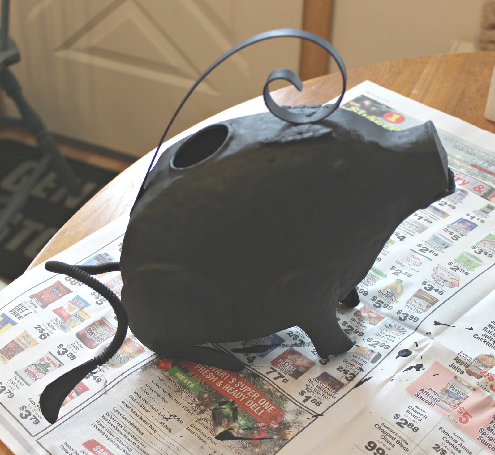 Upcycling An Earless Goodwill Pig Watering Can Organized Clutter
