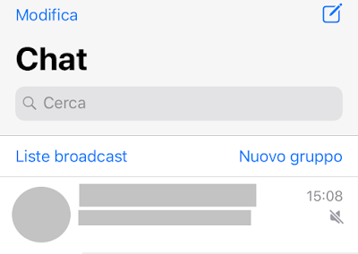 WhatsApp Messenger Chat Silenziata